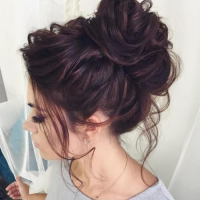 Cute Bun Hairstyles Curly Hair