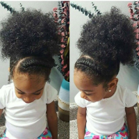 Simple Natural Hairstyles For Little Girls