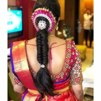 South Indian Wedding Hairstyles For Medium Hair