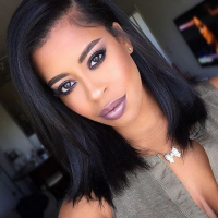 Shoulder Length Straight Hairstyles For Black Hair